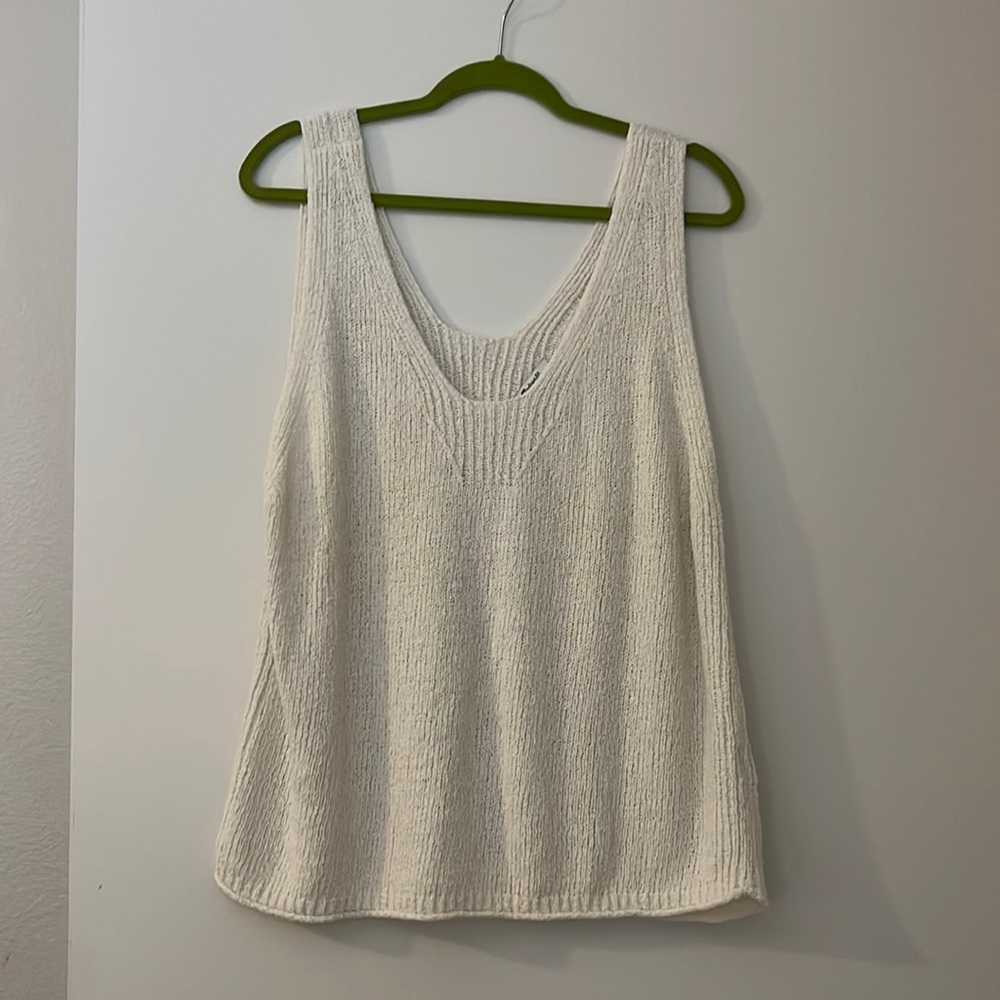 Madewell woven summer sweater, sz XL